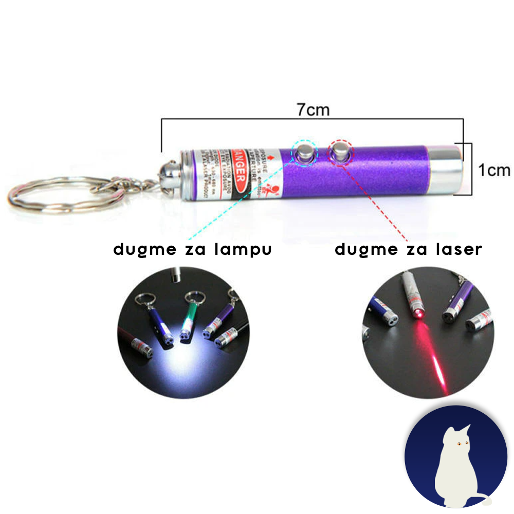 Igračka za mačke laser+lampa 2u1 - Slika 3