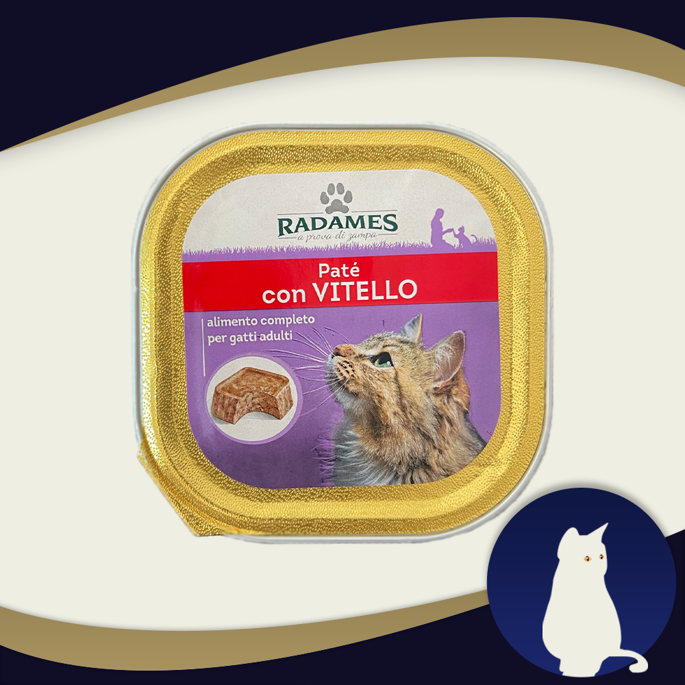 Pašteta za mačke sa teletinom 85g "RAMADES"