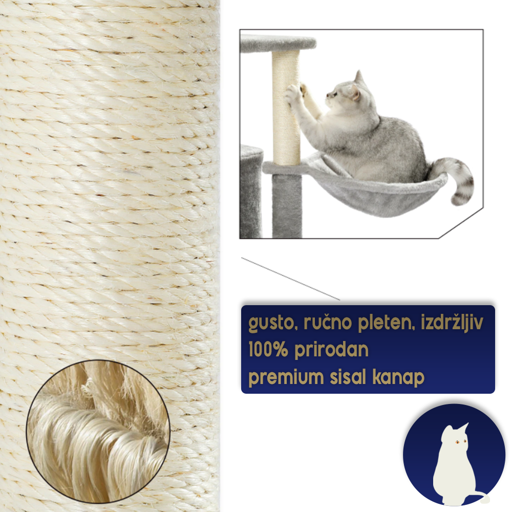 Grebalica za mačke 153x54x48CM - Slika 6